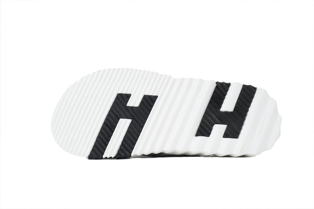Hermès Cross-Strap Slide Sandals in Grey