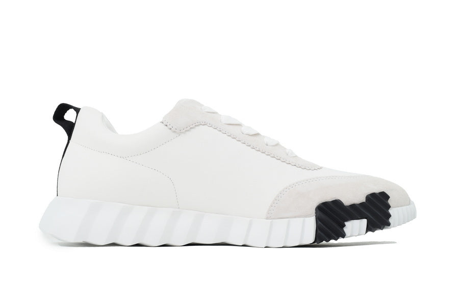 Hermès Bouncing Sneakers in White Leather