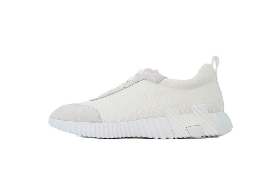 Hermès Bouncing Sneakers in White Mesh