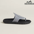 Hermès Multicolor Suede Flat Slide Sandals