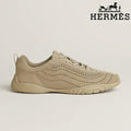 Hermès Black Perforated Leather Sneakers