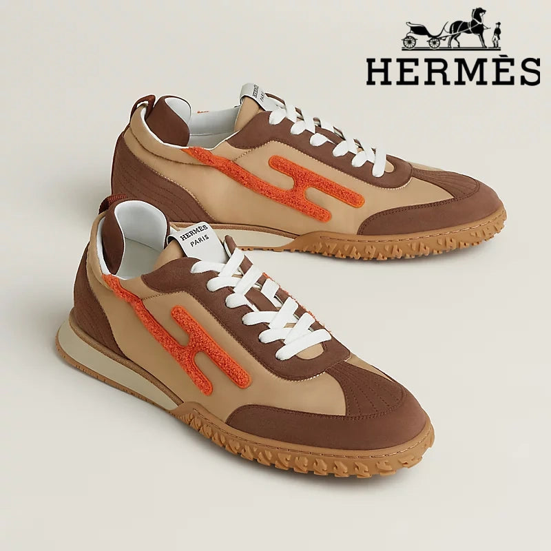 Hermès Trail Beige Brown Orange Sneaker