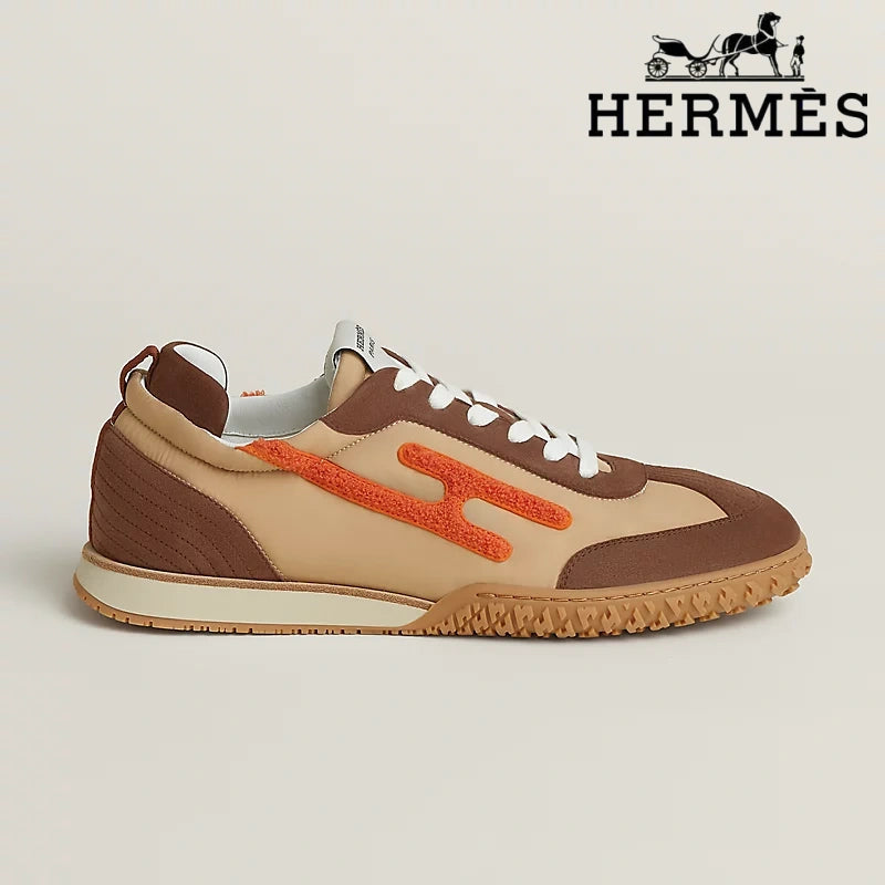 Hermès Trail Beige Brown Orange Sneaker