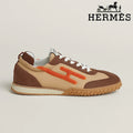 Hermès Trail Beige Brown Orange Sneaker