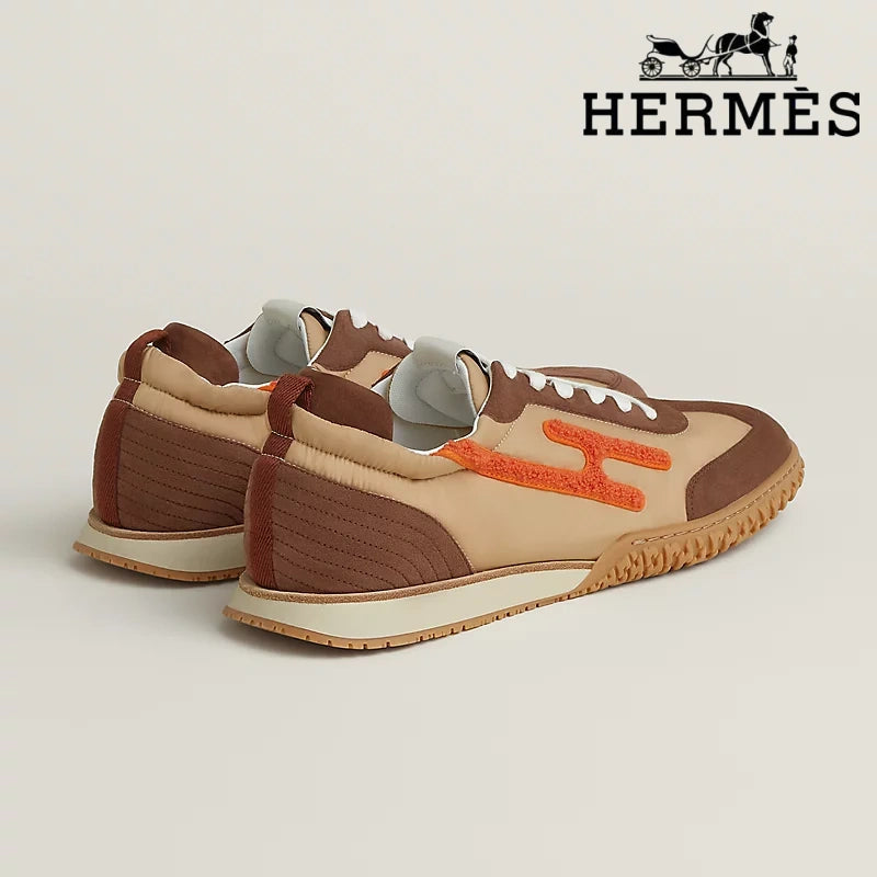 Hermès Trail Beige Brown Orange Sneaker