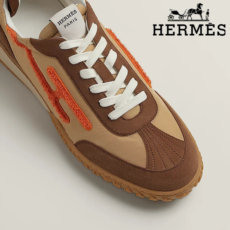 Hermès Trail Beige Brown Orange Sneaker