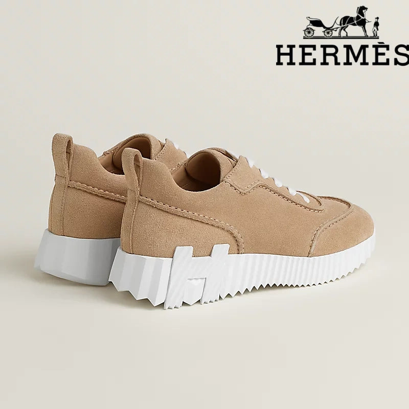 Hermès Beige Suede Bouncing Sneaker
