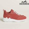 Hermès Red Suede Bouncing Sneaker
