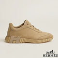 Hermès Beige Suede Platform Sneakers