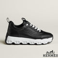 Hermès Black Leather Chunky Sneakers