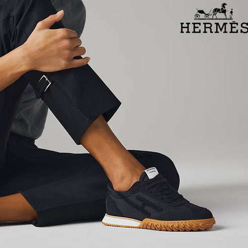 Hermès Black Bouncing Sneakers
