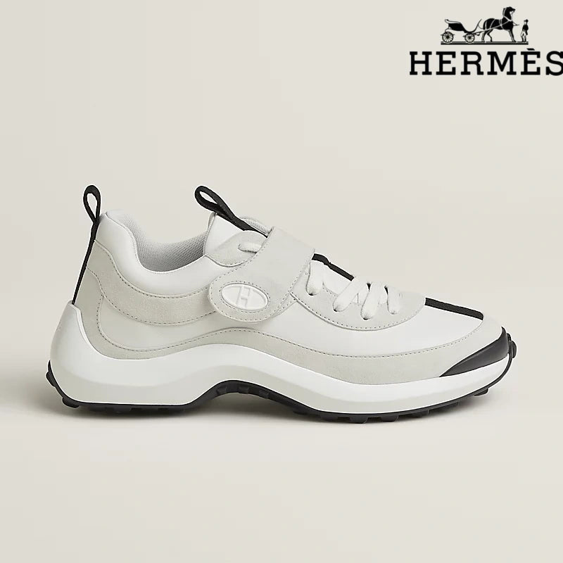 Hermès White Trail Sneakers