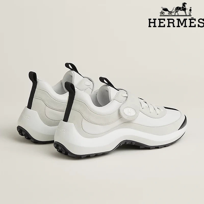 Hermès White Trail Sneakers