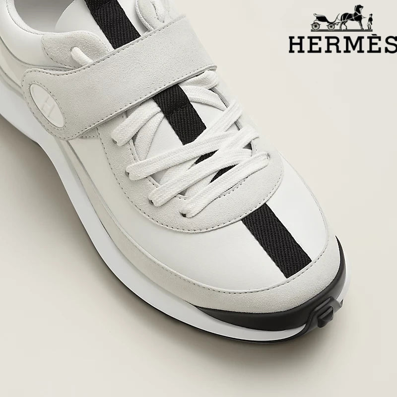 Hermès White Trail Sneakers