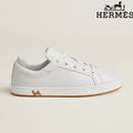 Hermès White Leather Sneakers