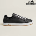 Hermès Black Leather Sneakers