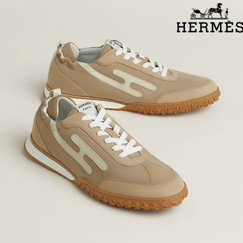 Hermès Beige Bouncing Sneakers