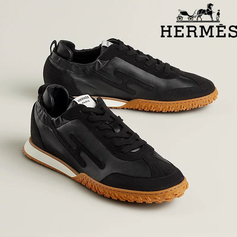 Hermès Jet Sneaker in Black Leather