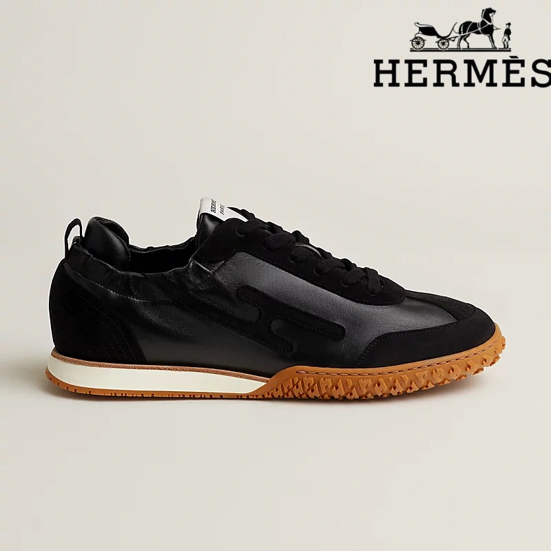 Hermès Jet Sneaker in Black Leather