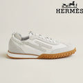 Hermès Jet Sneaker in White and Light Grey