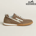 Hermès Sneakers in Brown and White