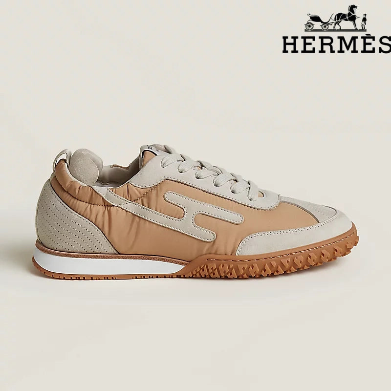 Hermès Sneakers in Beige and Tan