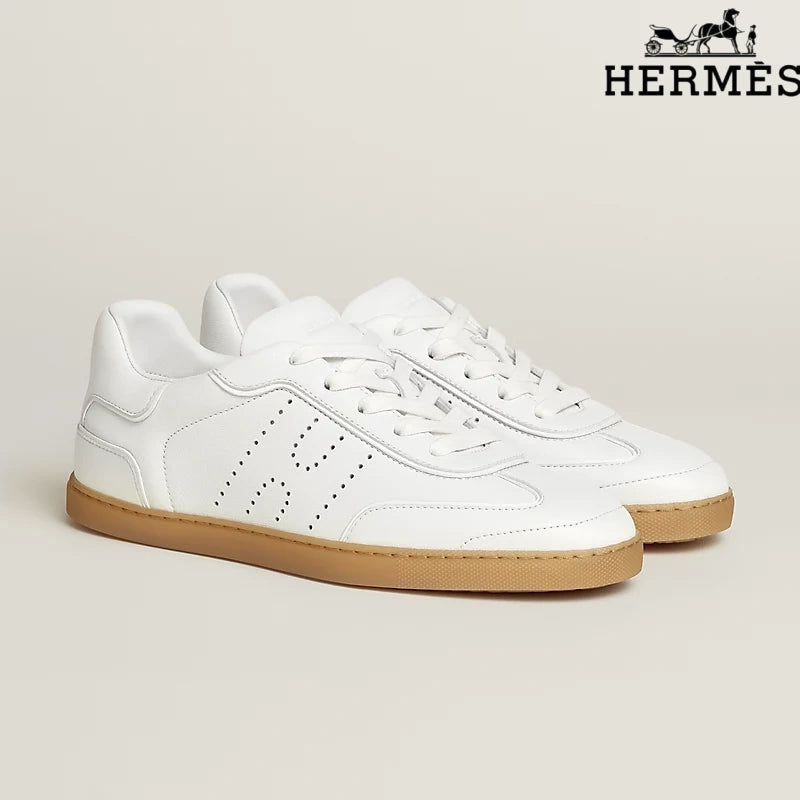 Hermès Sneakers in White Leather