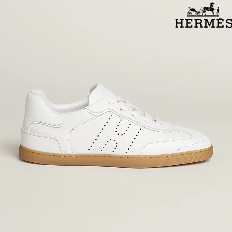 Hermès Sneakers in White Leather