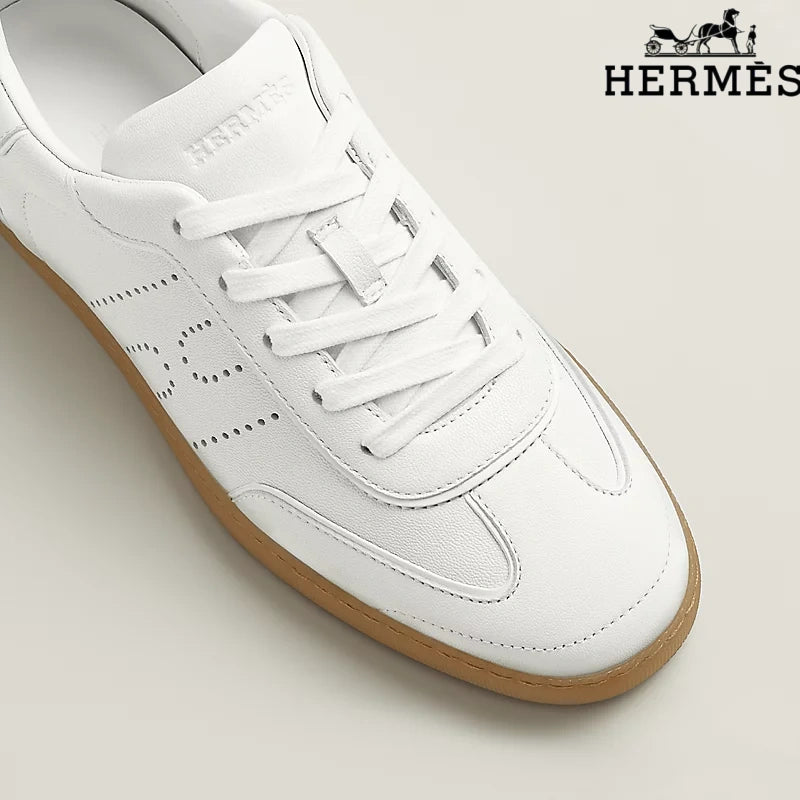 Hermès Sneakers in White Leather