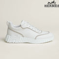 Hermès Platform Sneakers in White Leather