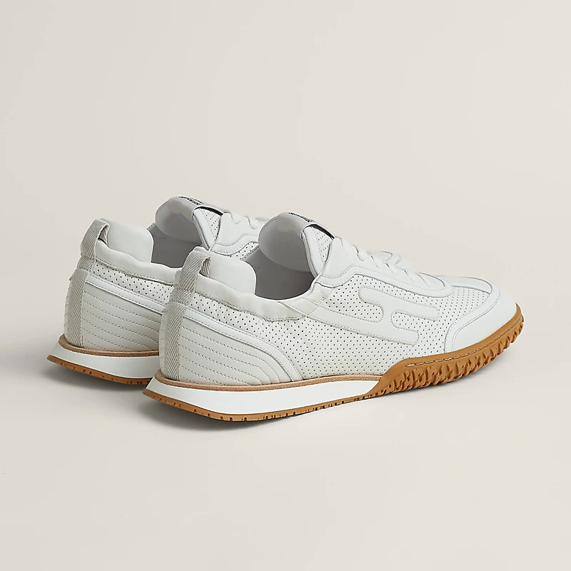 Hermès Bouncing Perforated Sneakers in White