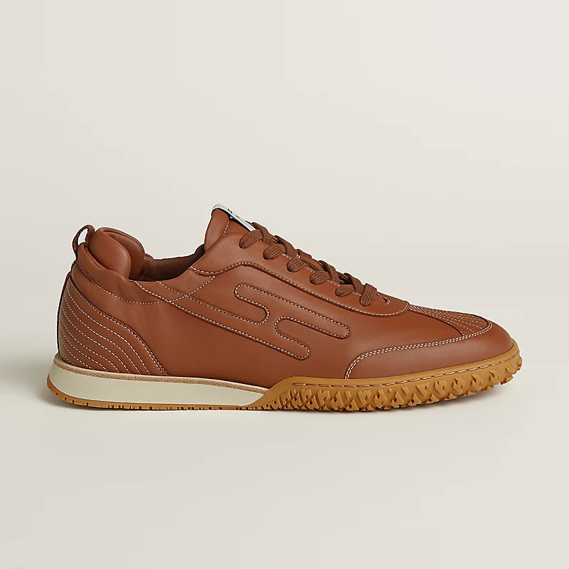 Hermès Bouncing Sneakers in Caramel Leather