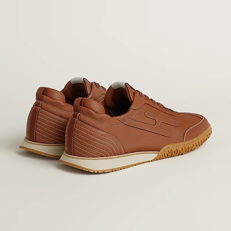 Hermès Bouncing Sneakers in Caramel Leather