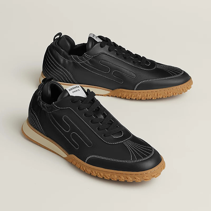 Hermès Bouncing Sneakers in Black Leather