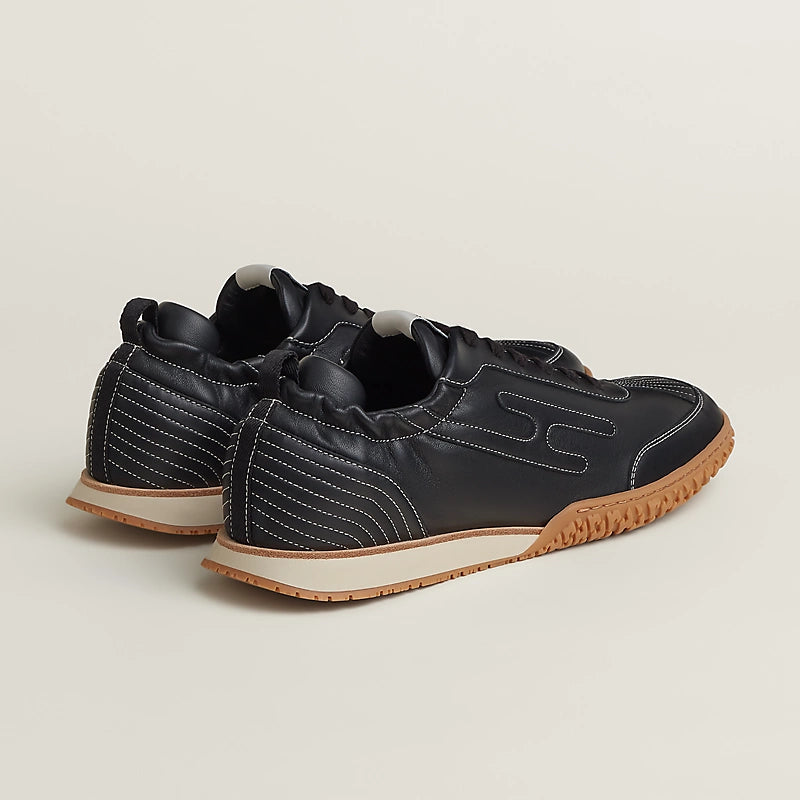 Hermès Bouncing Sneakers in Black Leather