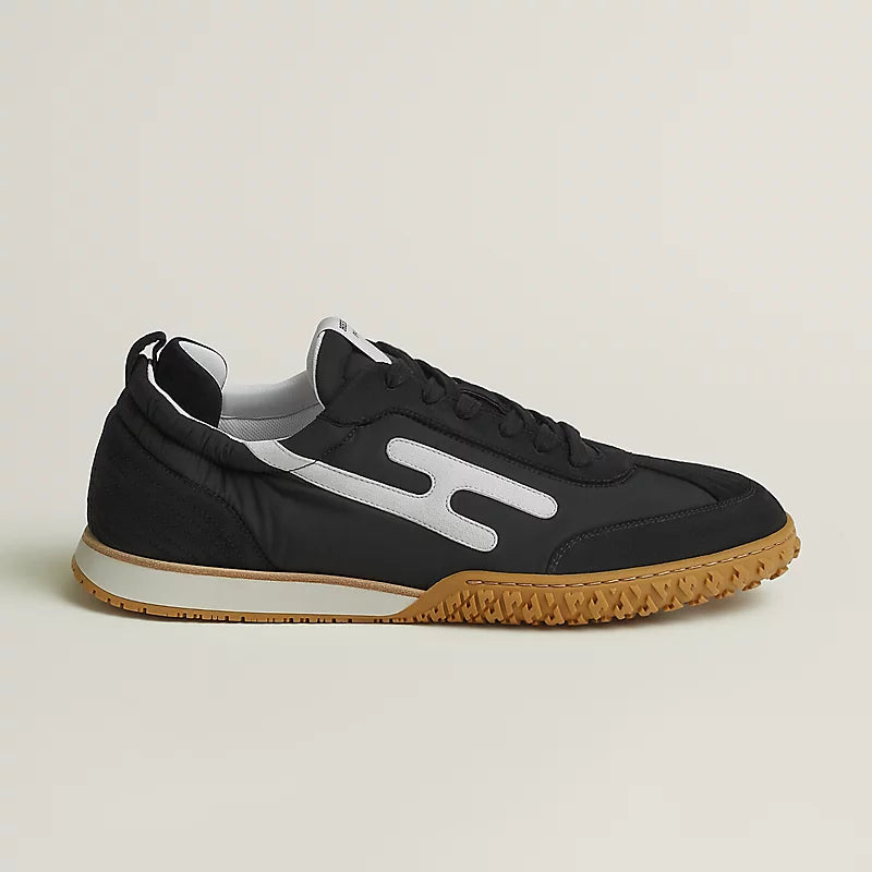 Hermès Bouncing Sneakers in Black & Silver