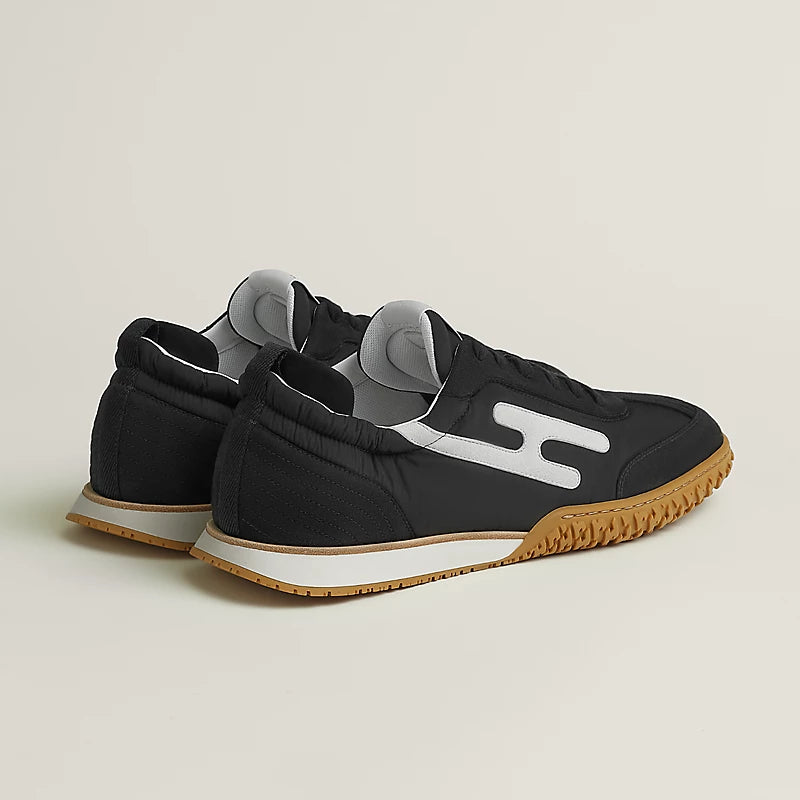 Hermès Bouncing Sneakers in Black & Silver