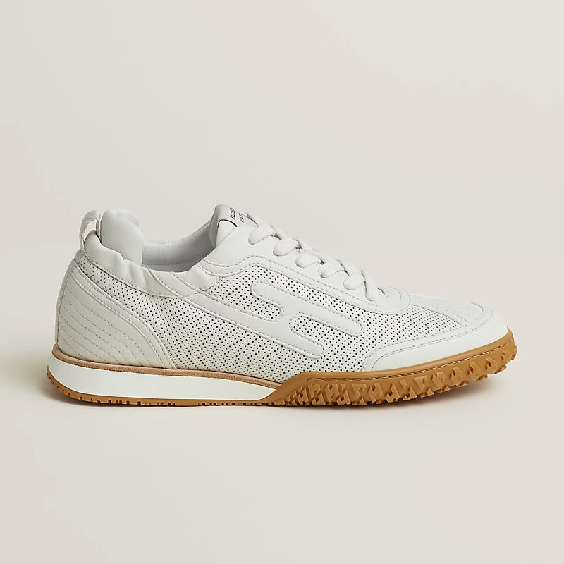 Hermès Bouncing Perforated Sneakers in White