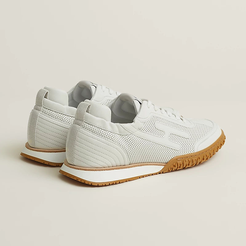 Hermès Bouncing Perforated Sneakers in White