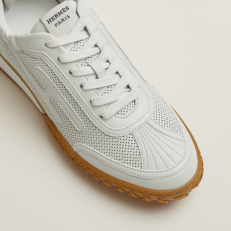 Hermès Bouncing Perforated Sneakers in White