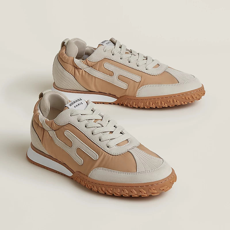 Hermès Bouncing Sneakers in Two-Tone Beige