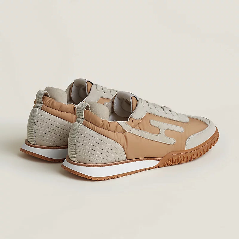 Hermès Bouncing Sneakers in Two-Tone Beige