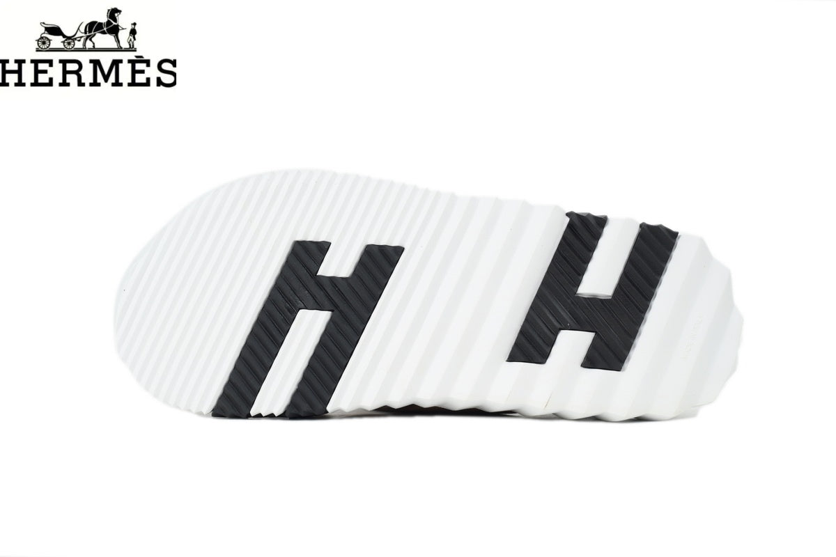 Hermès Tan Leather Cross-Strap Slide Sandal