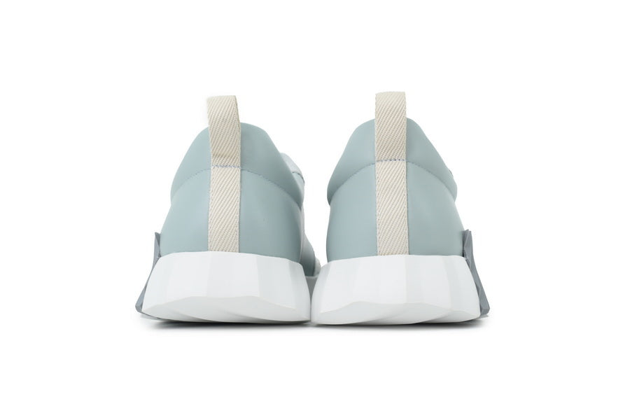 Hermès Bouncing Sneakers in Light Blue Leather