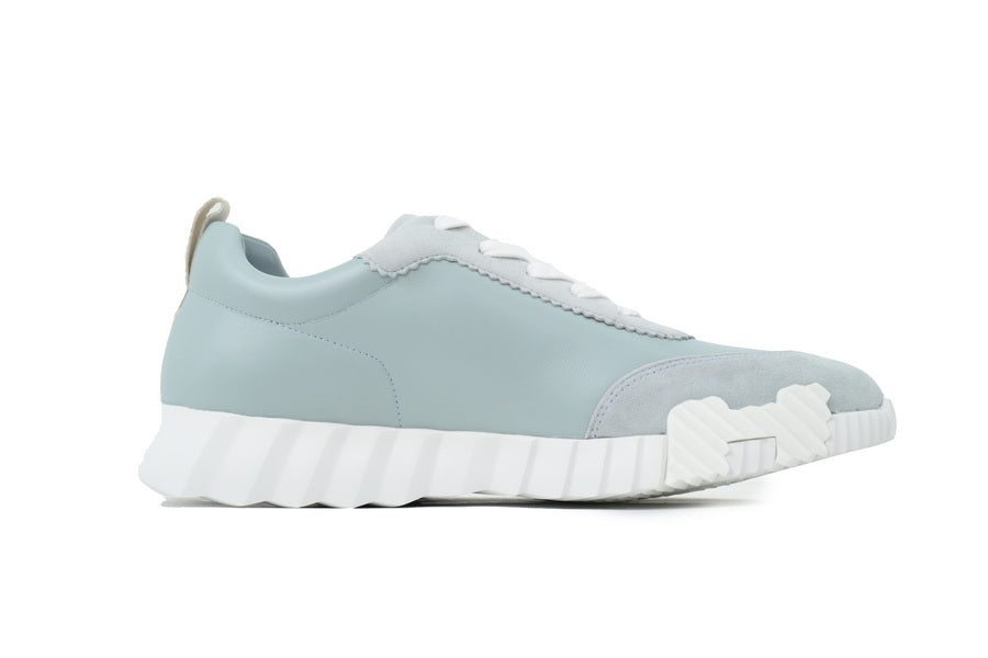 Hermès Bouncing Sneakers in Light Blue Leather